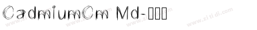 CadmiumCm Md字体转换
